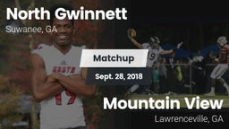 Matchup: North Gwinnett High vs. Mountain View  2018