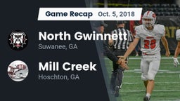 Recap: North Gwinnett  vs. Mill Creek  2018