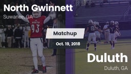 Matchup: North Gwinnett High vs. Duluth  2018
