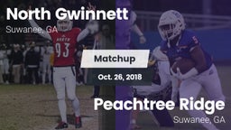 Matchup: North Gwinnett High vs. Peachtree Ridge  2018