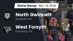 Recap: North Gwinnett  vs. West Forsyth  2018