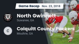 Recap: North Gwinnett  vs. Colquitt County Packers 2018