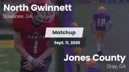 Matchup: North Gwinnett High vs. Jones County  2020