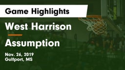 West Harrison  vs Assumption  Game Highlights - Nov. 26, 2019