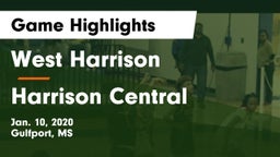 West Harrison  vs Harrison Central  Game Highlights - Jan. 10, 2020