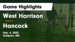 West Harrison  vs Hancock Game Highlights - Feb. 4, 2020