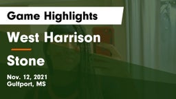 West Harrison  vs Stone  Game Highlights - Nov. 12, 2021