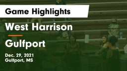 West Harrison  vs Gulfport  Game Highlights - Dec. 29, 2021