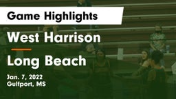 West Harrison  vs Long Beach  Game Highlights - Jan. 7, 2022