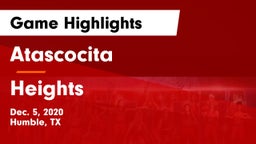 Atascocita  vs Heights  Game Highlights - Dec. 5, 2020