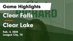 Clear Falls  vs Clear Lake  Game Highlights - Feb. 4, 2020