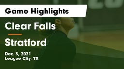 Clear Falls  vs Stratford  Game Highlights - Dec. 3, 2021