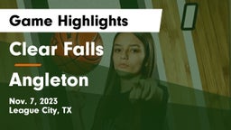 Clear Falls  vs Angleton  Game Highlights - Nov. 7, 2023