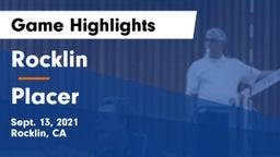 Rocklin  vs Placer  Game Highlights - Sept. 13, 2021