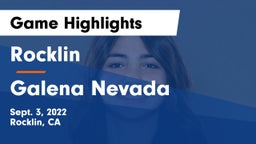 Rocklin  vs Galena  Nevada Game Highlights - Sept. 3, 2022