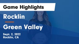 Rocklin  vs Green Valley  Game Highlights - Sept. 2, 2022