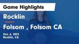 Rocklin  vs Folsom , Folsom CA Game Highlights - Oct. 6, 2022