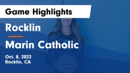 Rocklin  vs Marin Catholic  Game Highlights - Oct. 8, 2022