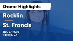 Rocklin  vs St. Francis  Game Highlights - Oct. 27, 2022