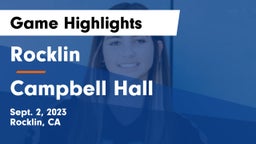 Rocklin  vs Campbell Hall Game Highlights - Sept. 2, 2023