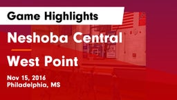 Neshoba Central  vs West Point  Game Highlights - Nov 15, 2016