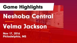 Neshoba Central  vs Velma Jackson  Game Highlights - Nov 17, 2016