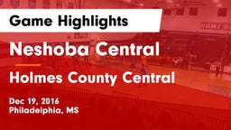 Neshoba Central  vs Holmes County Central Game Highlights - Dec 19, 2016