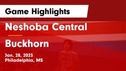 Neshoba Central  vs Buckhorn  Game Highlights - Jan. 28, 2023