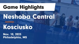Neshoba Central  vs Kosciusko  Game Highlights - Nov. 10, 2023