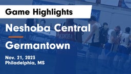 Neshoba Central  vs Germantown  Game Highlights - Nov. 21, 2023