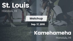 Matchup: St. Louis High vs. Kamehameha  2016