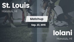 Matchup: St. Louis High vs. Iolani  2016