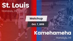 Matchup: St. Louis High vs. Kamehameha  2016