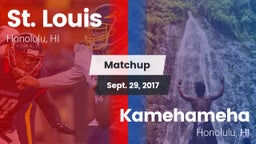 Matchup: St. Louis High vs. Kamehameha  2017