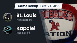 Recap: St. Louis  vs. Kapolei  2018