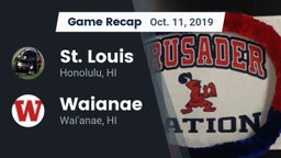 Recap: St. Louis  vs. Waianae  2019