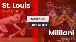 Matchup: St. Louis High vs. Mililani  2019