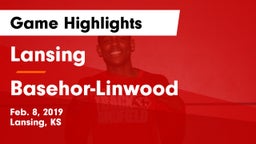 Lansing  vs Basehor-Linwood  Game Highlights - Feb. 8, 2019