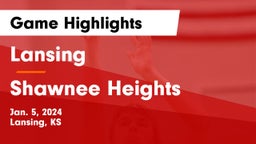 Lansing  vs Shawnee Heights  Game Highlights - Jan. 5, 2024