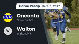 Recap: Oneonta  vs. Walton  2017