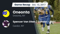 Recap: Oneonta  vs. Spencer Van Etten / Candor - SVEC 2017