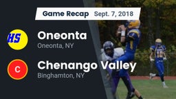 Recap: Oneonta  vs. Chenango Valley  2018