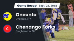 Recap: Oneonta  vs. Chenango Forks  2018