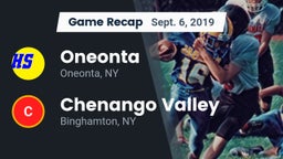 Recap: Oneonta  vs. Chenango Valley  2019