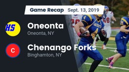 Recap: Oneonta  vs. Chenango Forks  2019