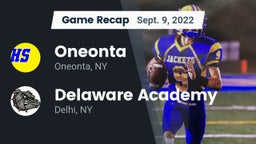 Recap: Oneonta  vs. Delaware Academy  2022
