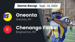 Recap: Oneonta  vs. Chenango Forks  2022