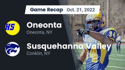 Recap: Oneonta  vs. Susquehanna Valley  2022