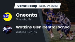 Recap: Oneonta  vs. Watkins Glen Central School  2023