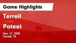 Terrell  vs Poteet  Game Highlights - Jan. 17, 2020